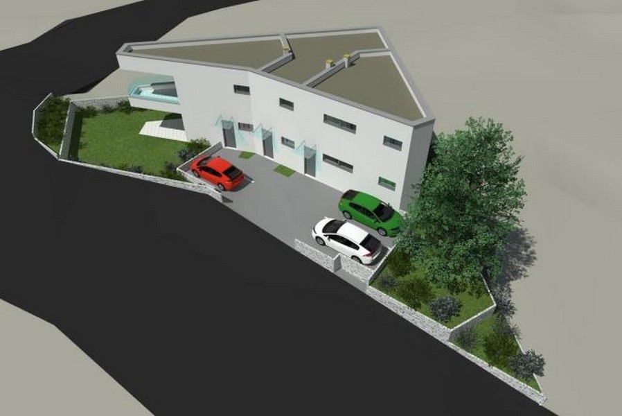 Nya lägenheter i Punat, ön Krk.