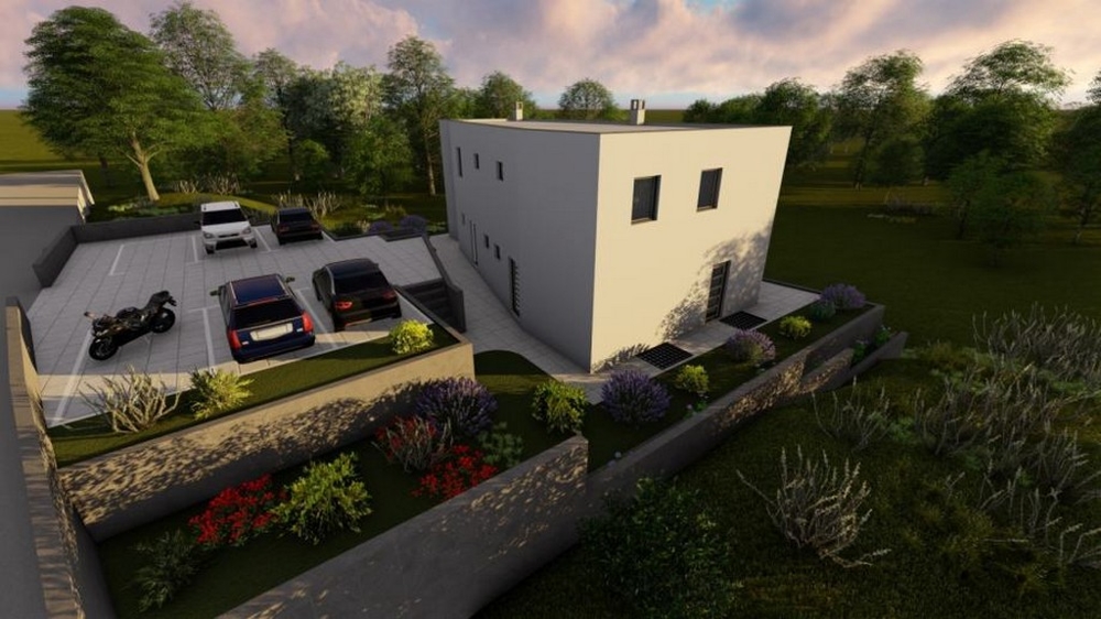 Nybyggd lägenhet i 3 plan med 3 parkeringsplatser