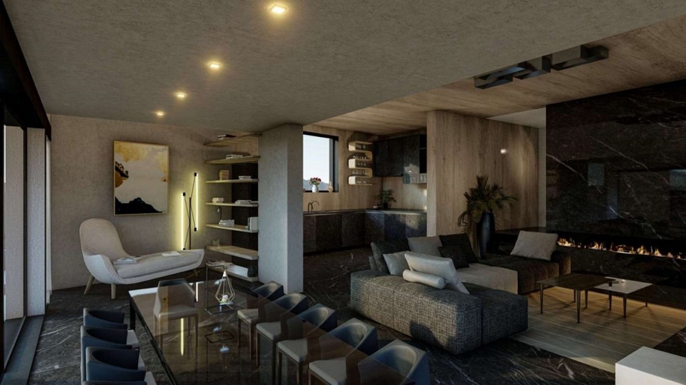 Öppet kök med matplats