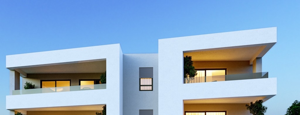 Moderna lägenheter med terrass och havsutsikt