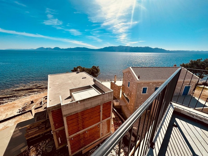 Havsutsikt från takterrassen på fastighet A3057 i Kroatien - Panorama Scouting.