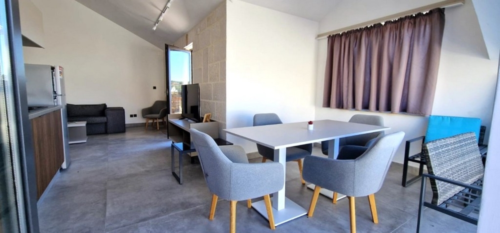 Matplats på vinden.