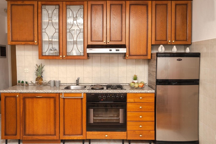 Kök i lantlig stil.