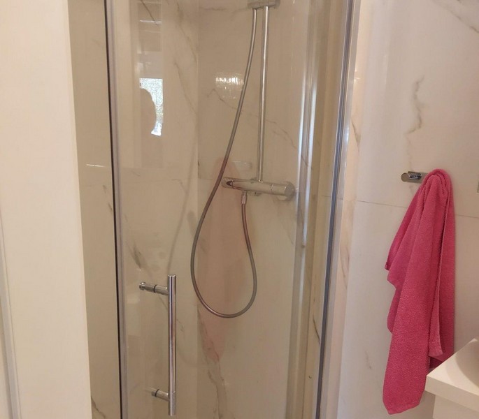 Dusch i lägenhet A3109.
