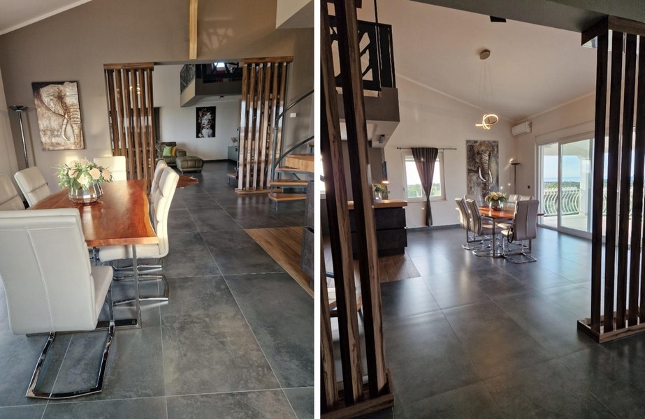 Modernt inredd takvåning