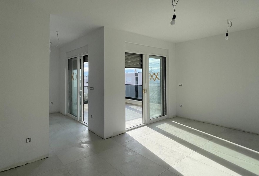 Ingångsområde till en byggarbetsplats i Kroatien