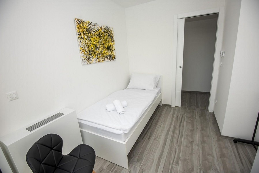 Det mindre sovrummet.