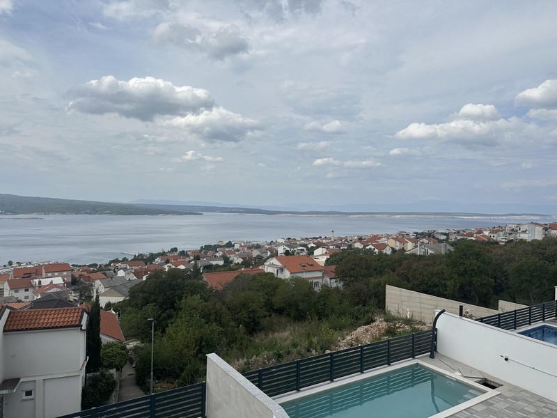 Havsutsikt över fastighet A3438 i Kroatien - Panorama Scouting.