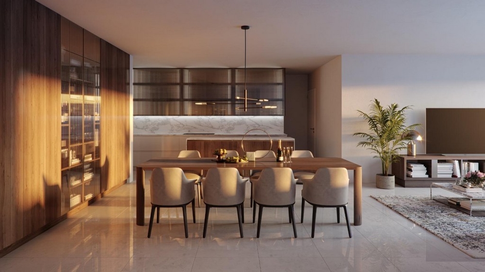 Matplats och öppet kök i modern fastighet A3532