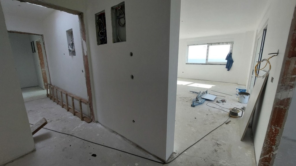 Hall med utsikt över vardagsrummet