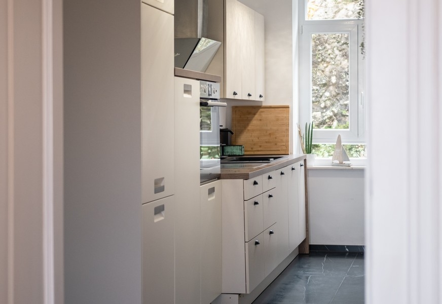 Pentry med fönsterutsikt