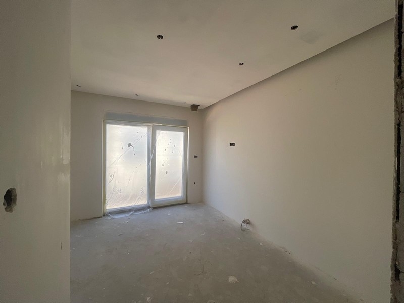 Sovrum med tillgång till terrass