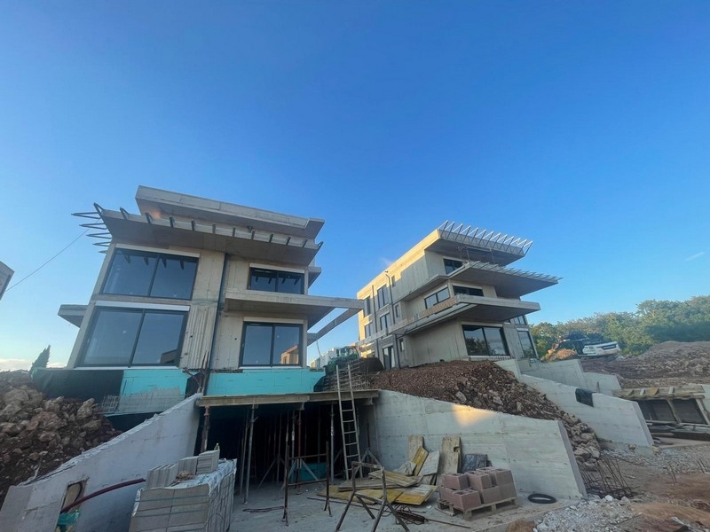 Skal av det moderna bostadskomplexet