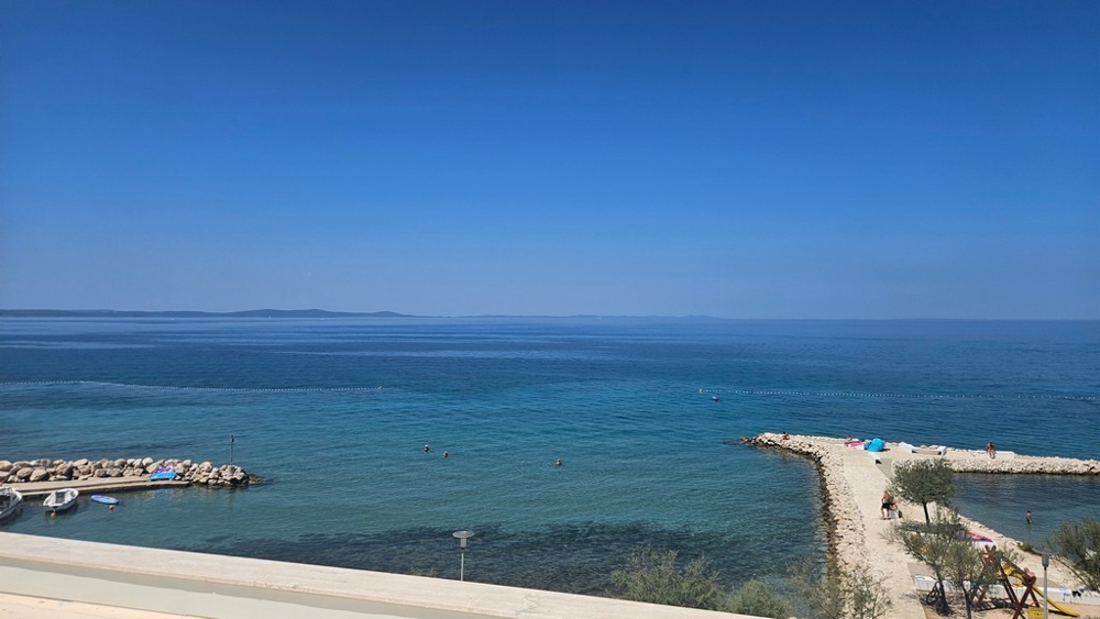 Vid havsutsikt från takterrassen