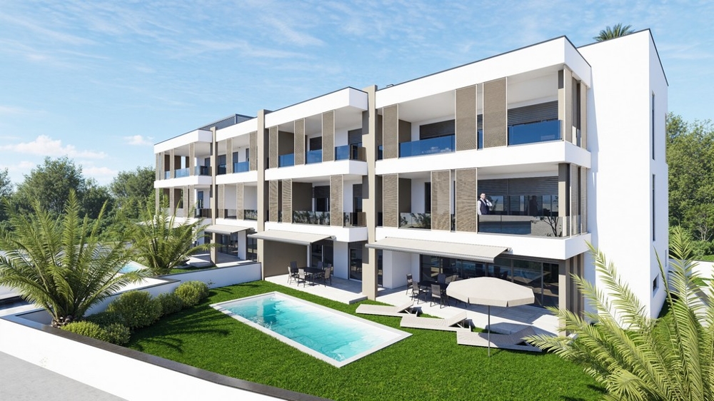 3D-visualisering av fastighet A3692 i Kroatien.