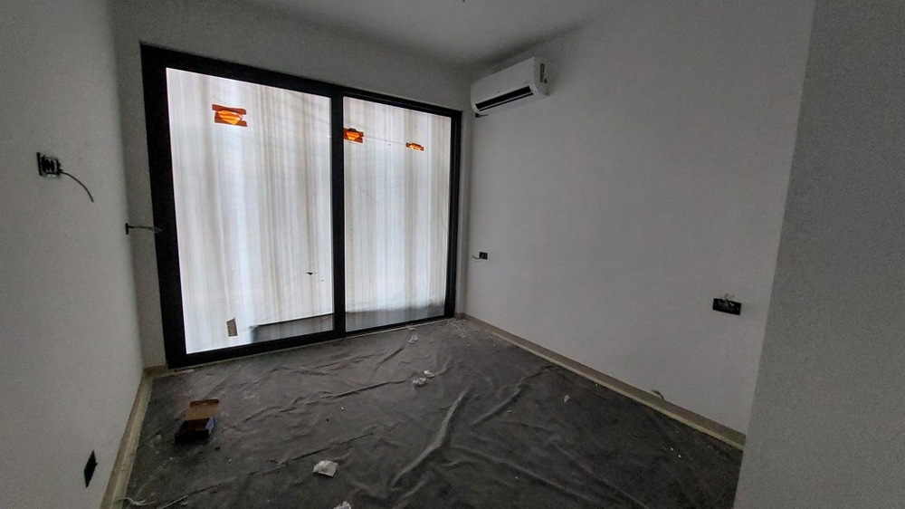 Luftkonditionerat sovrum.