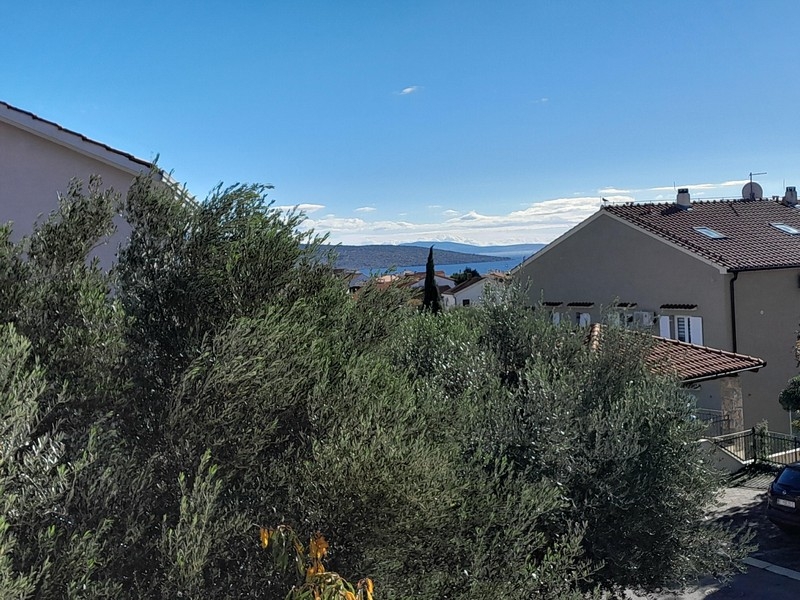 Utsikt över havet från lägenhet A3790 på Krk.