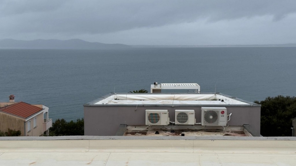 Havsutsikt från takterrassen på lägenhet A3856