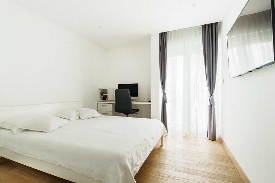 Sovrum med tillgång till balkong lägenhet Split