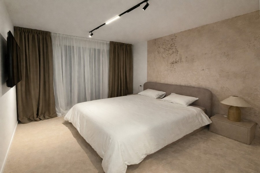 Sovrum med modern design