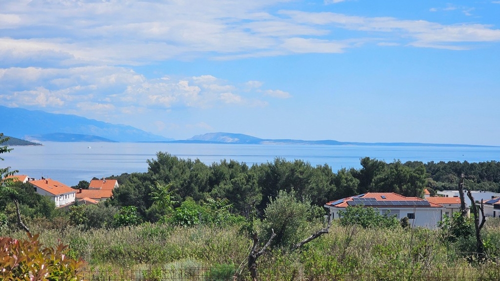 Panoramautsikt över havet och öarna i Kvarnerbukten