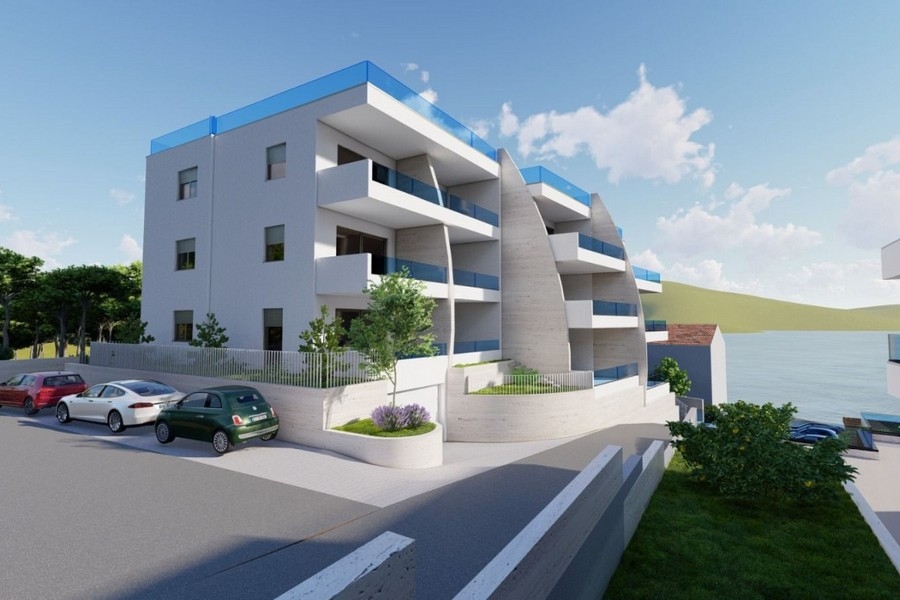Modernt bostadsområde med havsutsikt i Primosten