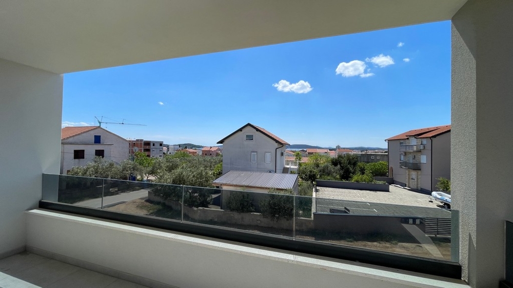 Utsikt från terrassen över Vodice