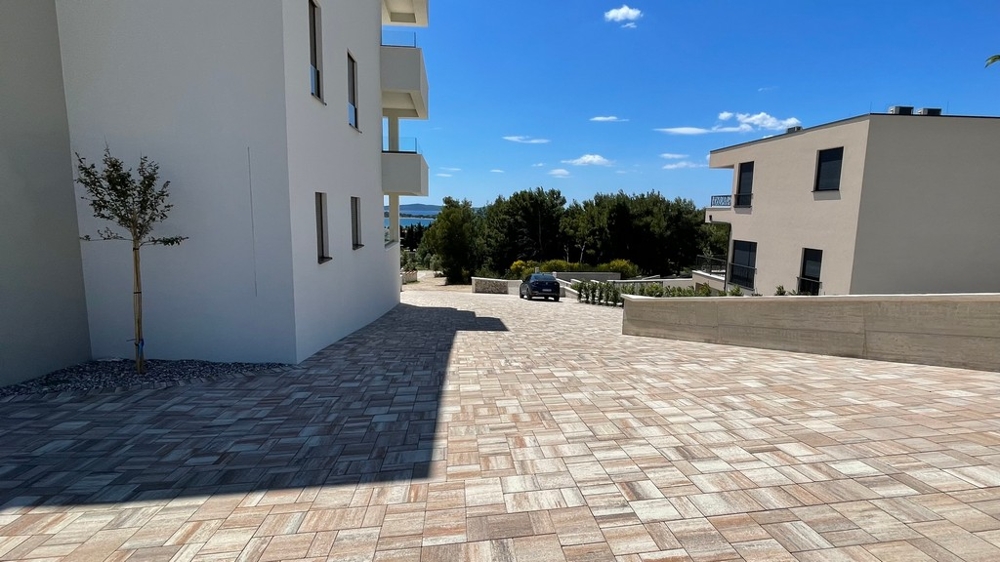 Nybyggd lägenhet med havsutsikt i Vodice, Kroatien