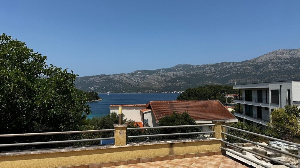 Lägenhet med havsutsikt i Zrnovska Banja, ön Korcula
