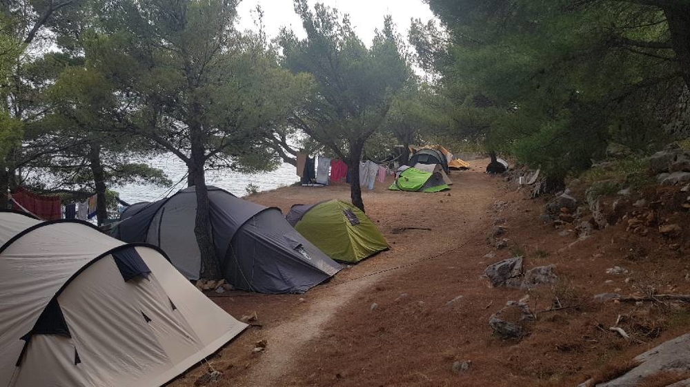 Utsikt över havet från toppen