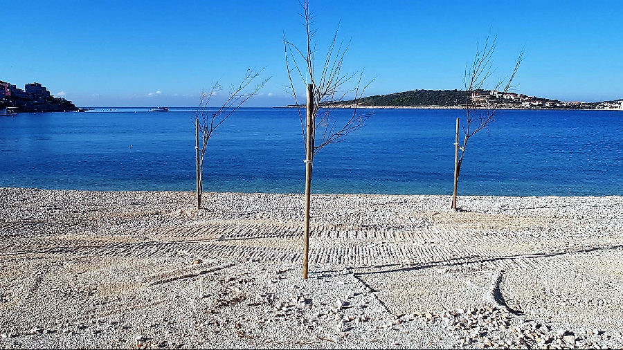 Seaside fastigheter i Kroatien.