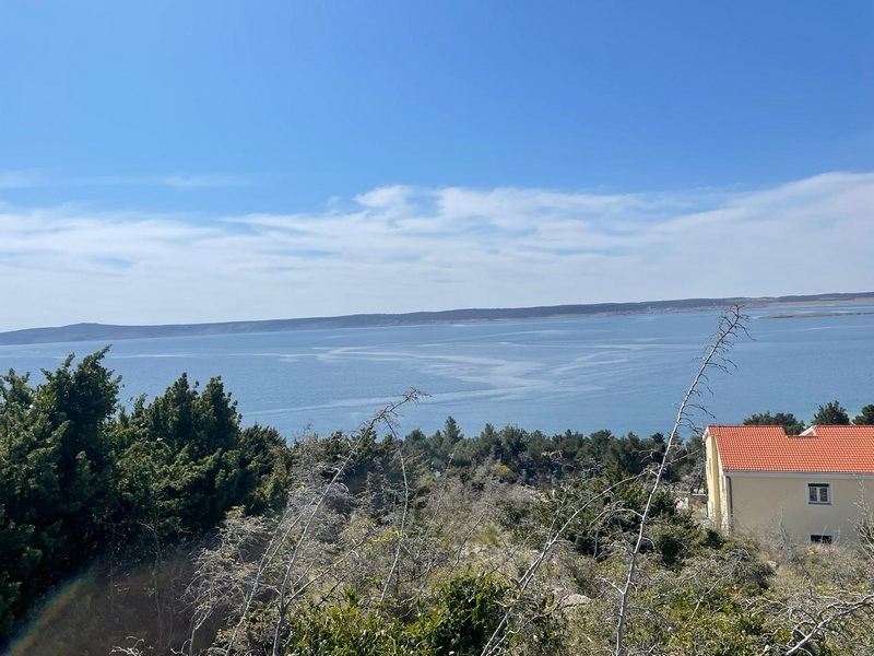 Havsutsikt över fastighet G392, Starigrad Paklenica.