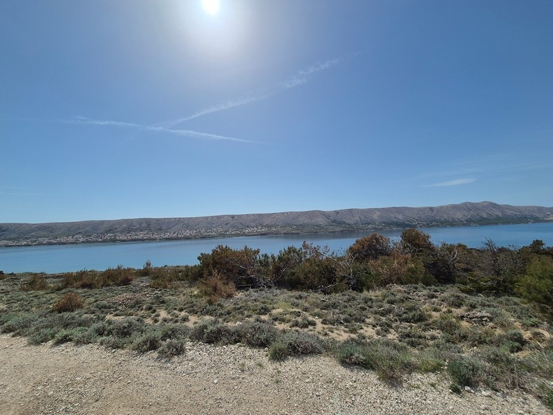 Panoramautsikt över havet från fastighet G465 i Kroatien.
