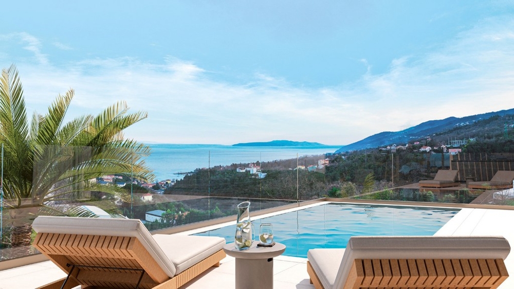 Fastigheter i Kroatien nära Opatija.