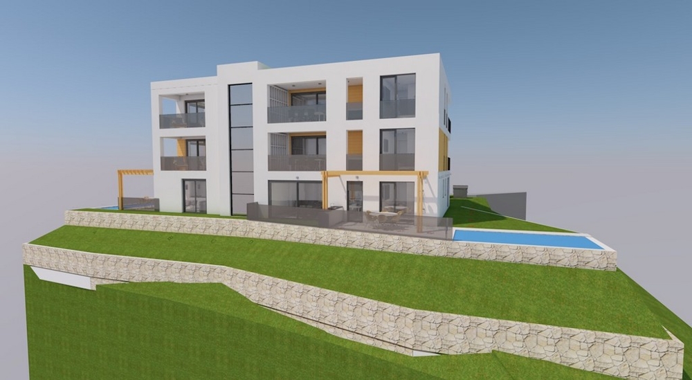 Lägenhetshus med 5 lägenheter till salu nära Icici i Kroatien.