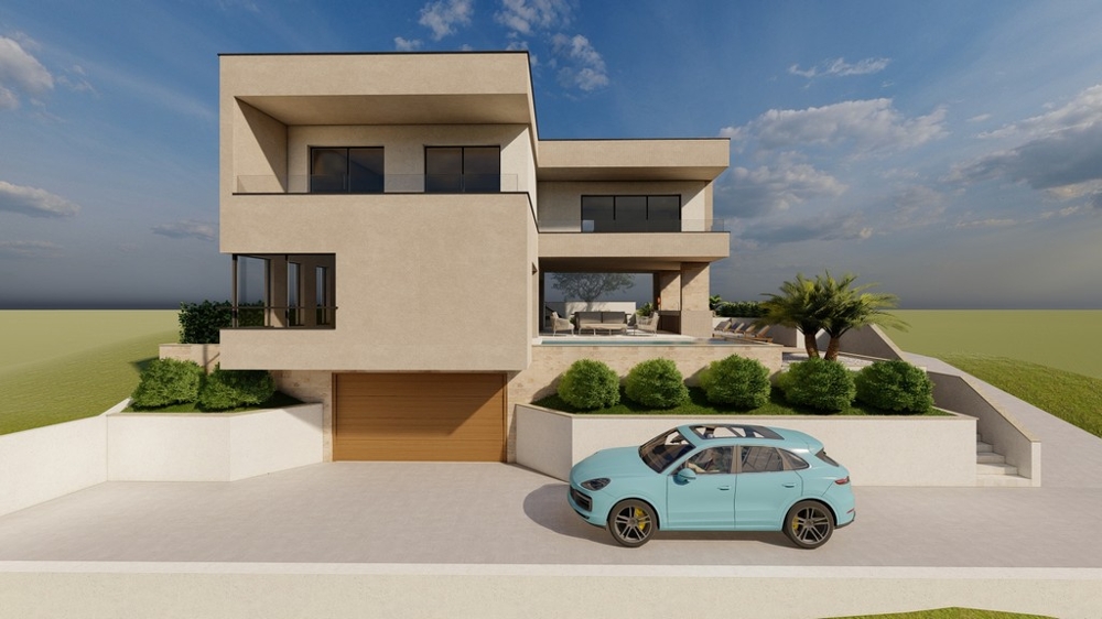 Idéprojekt för fastigheten G477, som är till salu i Kroatien.