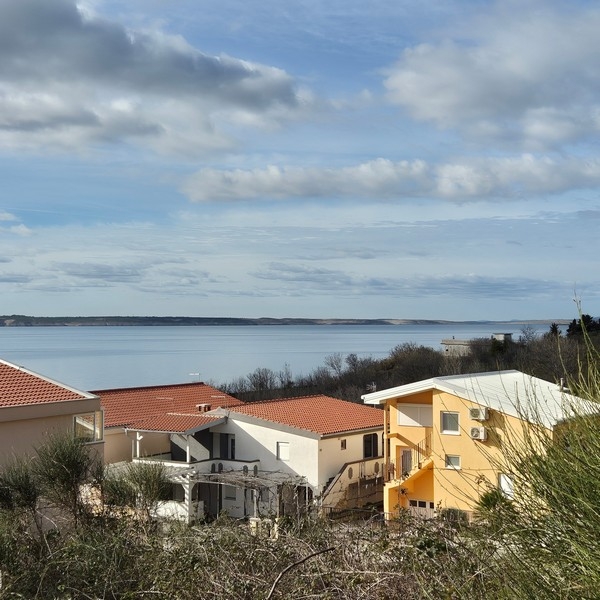 Havsutsikt över fastighet G484 nära Razanac i Kroatien - Panorama Scouting.