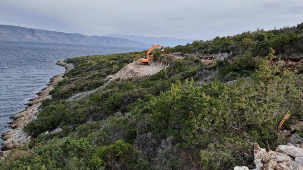 Fastighet vid havet i Kroatien.