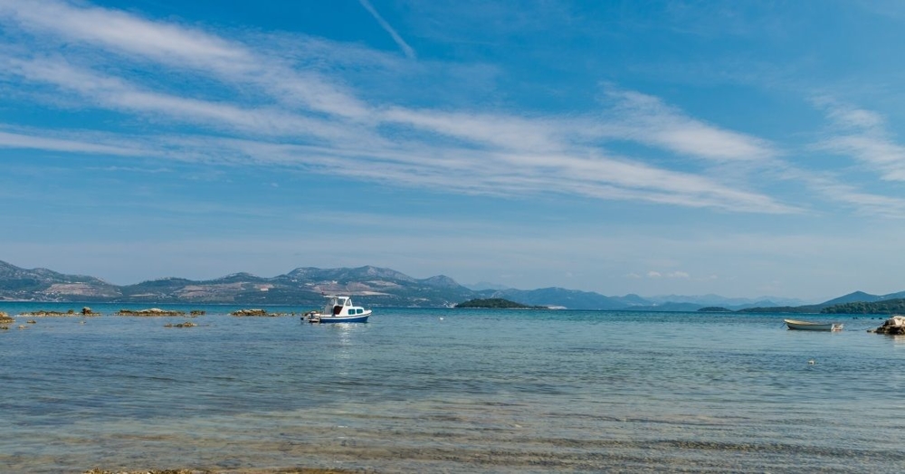 Seaside fastigheter i Kroatien.