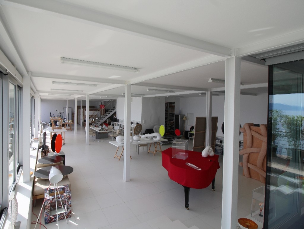 Studio på bottenvåningen.