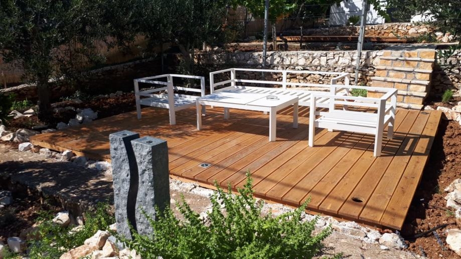 Uteterrass på fastigheten H1790, regionen Trogir.