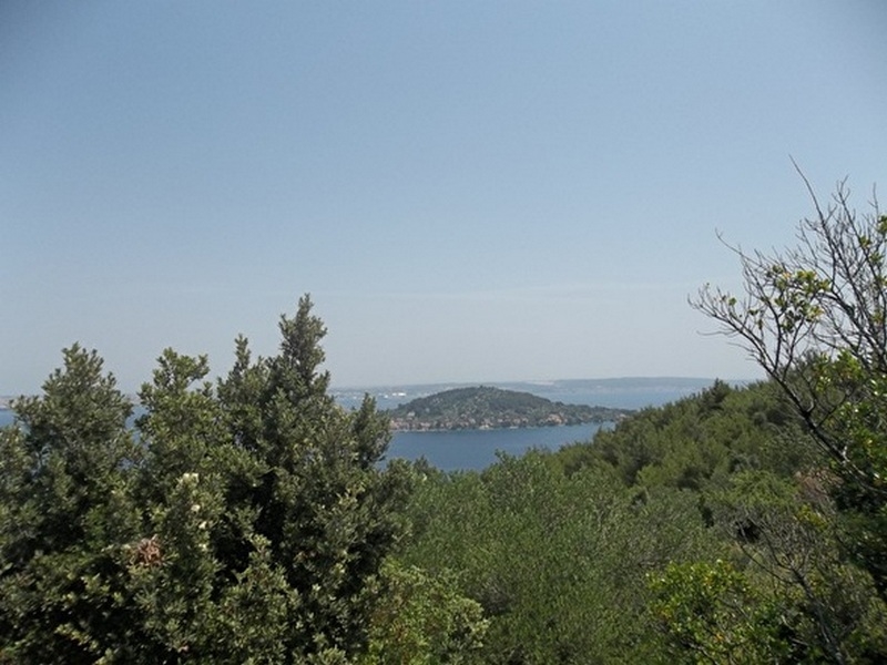 Havsutsikt från övervåningen av fastighet H1887, Ugljan Island, Kroatien - Panorama Scouting.