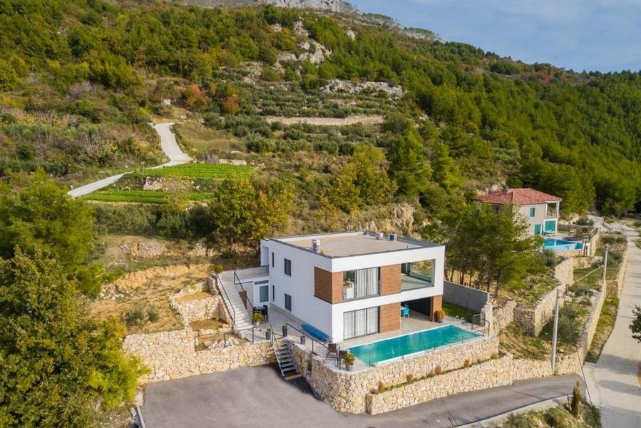 Modern villa till salu i Kroatien.