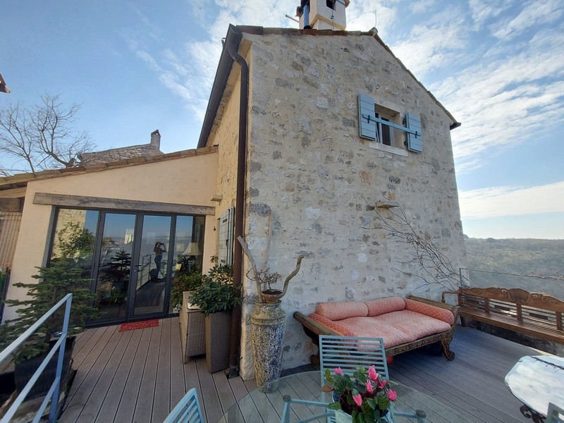 Terrass med havsutsikt