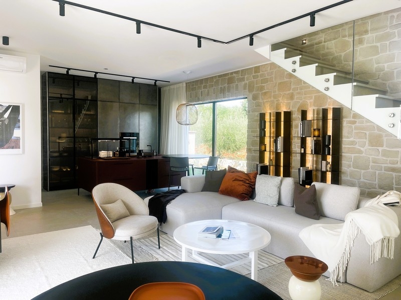 Havsutsikt från terrassen på hus H2508, som är till salu i Istrien / Kroatien.