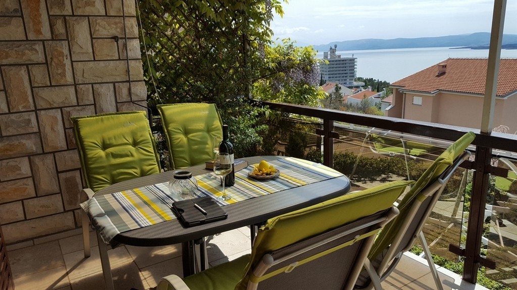 Havsutsikt från balkongen