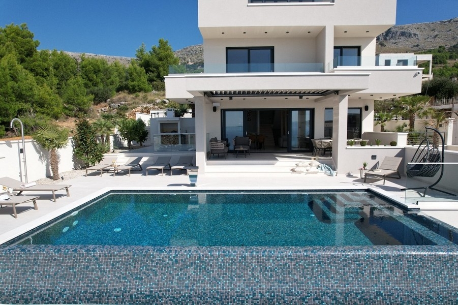 Havsutsikt över fastighet H2679 till salu i Kroatien - Panorama Scouting.