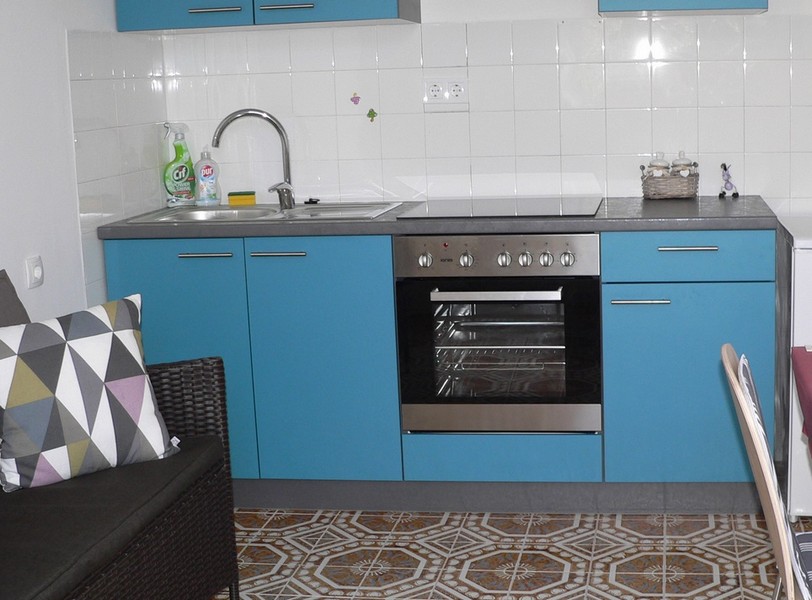 Kök i parhuset H2685 i Korcula.