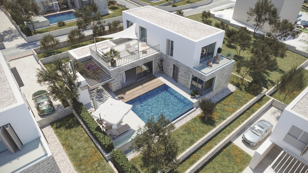 Moderna villor med pool till salu i Kroatien - Brac Island, Dalmatien.