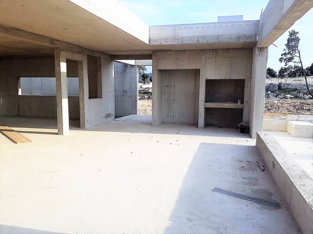 Villor med sommarkök och vacker utsikt över ön